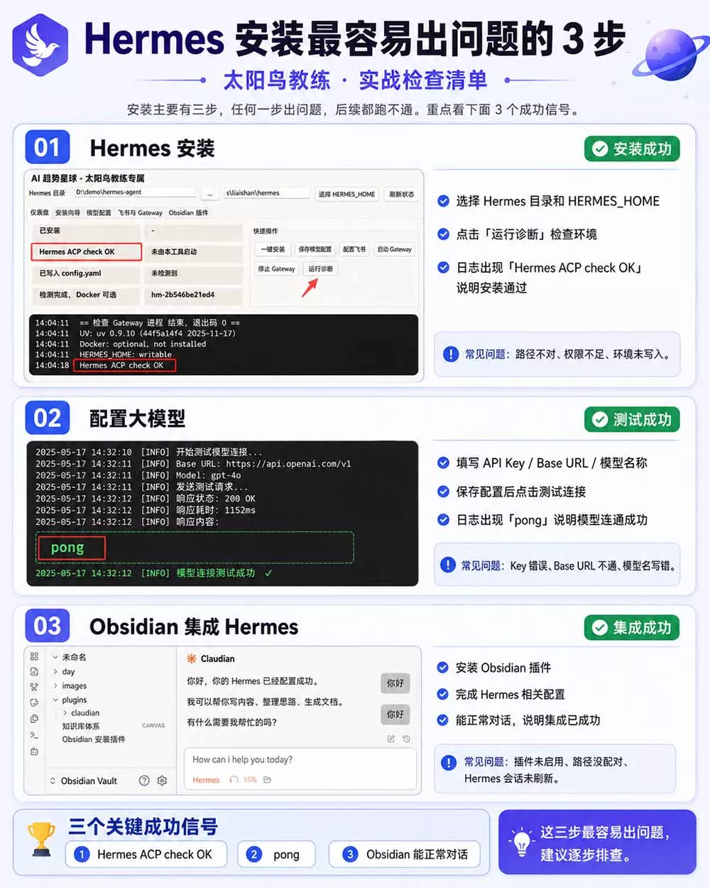 Hermes+Obsidian打造AI内容系统SOP；工具只是入口系统才是复利，从安装配置到知识库管理完整教学-易创网