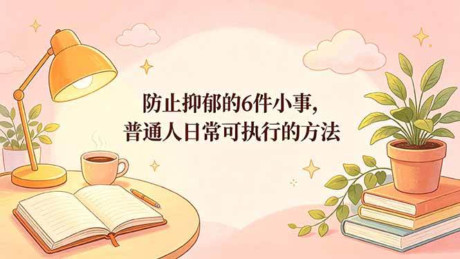 （18385期）付费文章：防止抑郁的6件小事，普通人日常可执行的方法-易创网