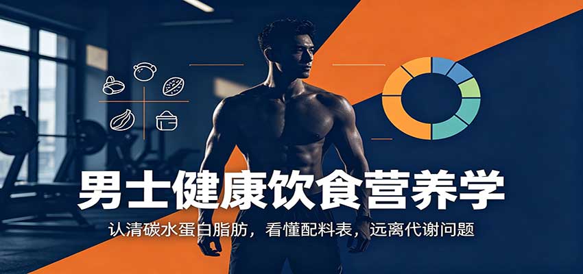男士健康饮食营养学：认清碳水蛋白脂肪，看懂配料表，远离代谢问题-易创网
