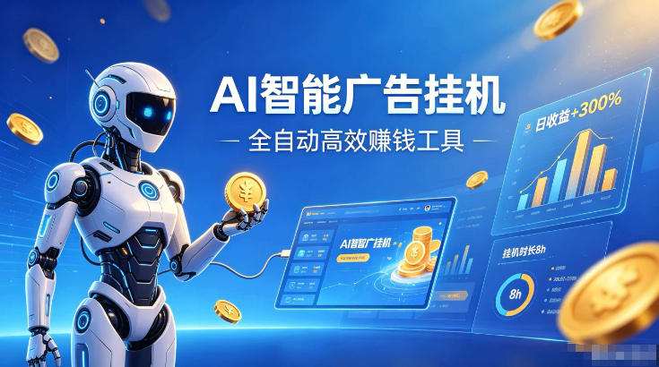 AI智能广告挂G，在家自动賺收益，全程无需人工操作、不用直播、不用拉人【揭秘】-易创网