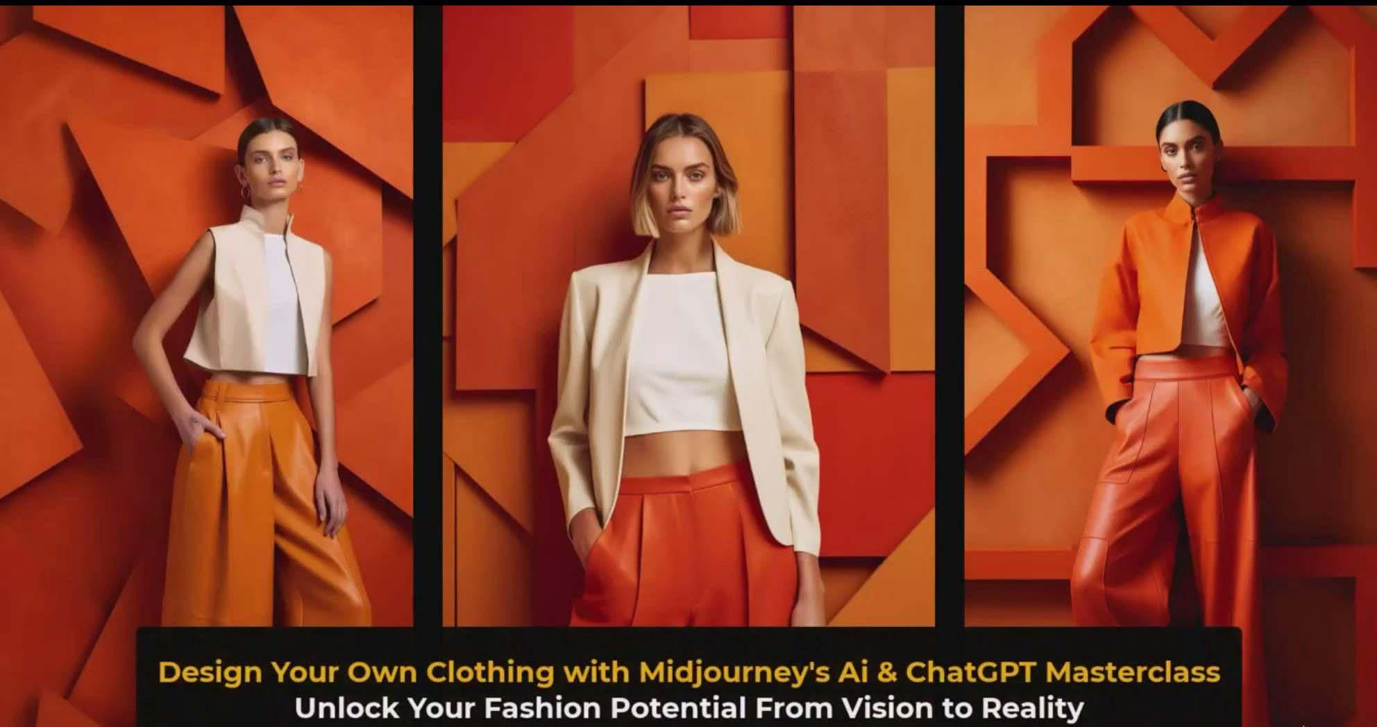 图片[3]-利用 Midjourneys Ai 人工智能设计自己的服装AI大师班-10节课-中英字幕-易创网