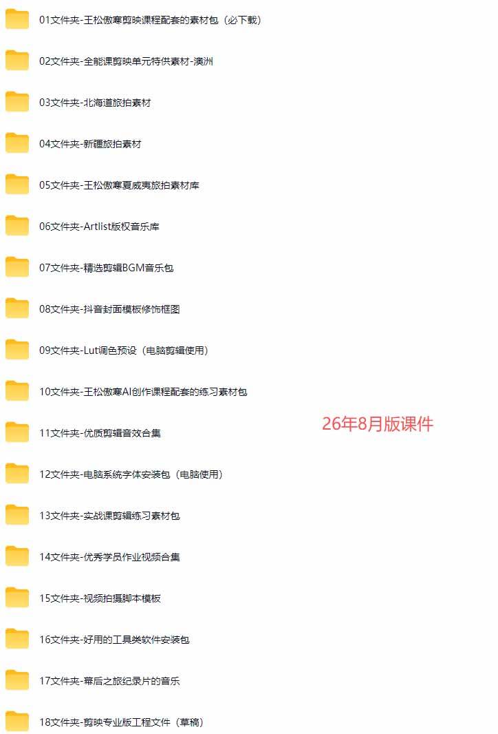 （20031期）全能视频创作人155节实战课-更新26年8月：手机相机拍摄+剪映剪辑+AI创作+自媒体运营，让你的视频拥有灵活，轻松10w-易创网