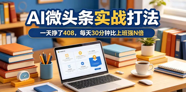 一天挣了408，AI微头条实战打法，每天30分钟比上班强N倍-易创网