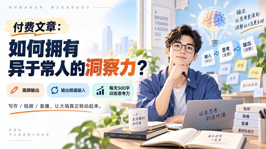 （20558期）付费文章：如何拥有异于常人的洞察力？-易创网