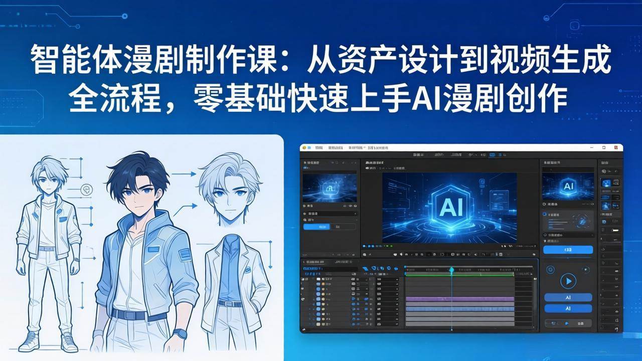 （17709期）智能体漫剧制作课：从资产设计到视频生成全流程，零基础快速上手AI漫剧创作-易创网