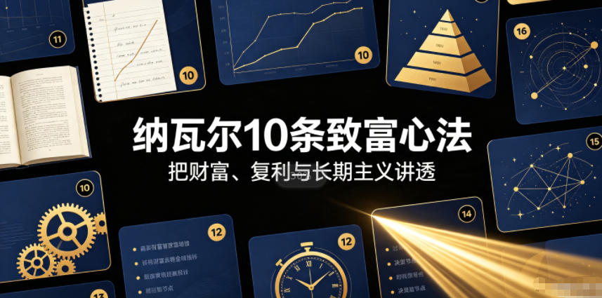 付费文章：纳瓦尔10条致富心法-易创网