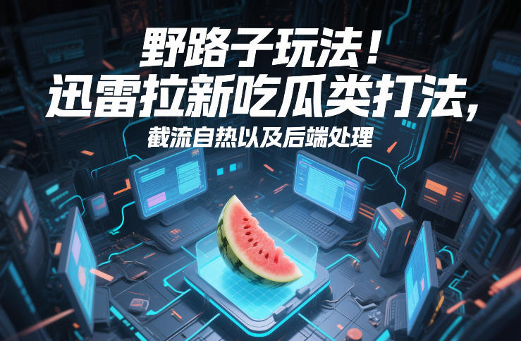 野路子玩法！迅雷拉新吃瓜类打法，截流自热以及后端处理网赚项目-副业赚线-互联网创业-资源整合易创网