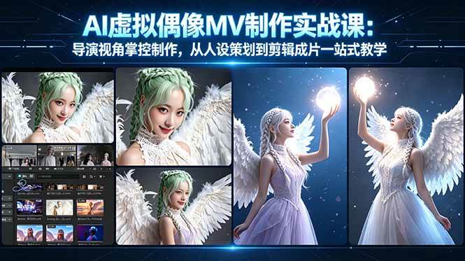 （17962期）AI虚拟偶像MV制作实战教学：导演视角掌控制作，从人设策划到剪辑成片一站式教学-易创网