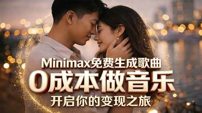 （18401期）Minimax免费生成歌曲实测！0成本做音乐，说唱流行Lofi一键生成-易创网
