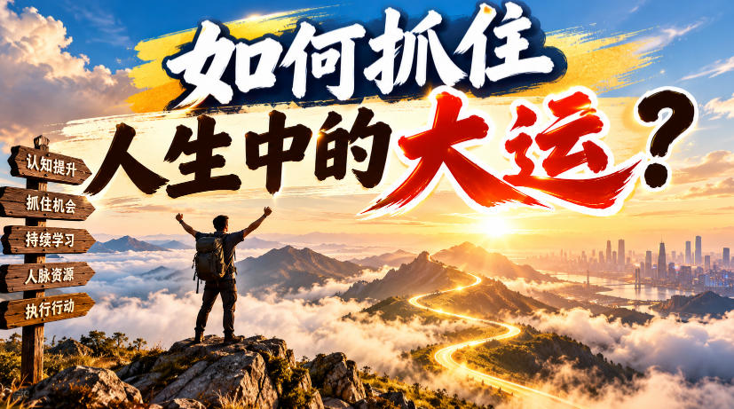 某公众号付费文章：如何抓住人生中的大运？-易创网