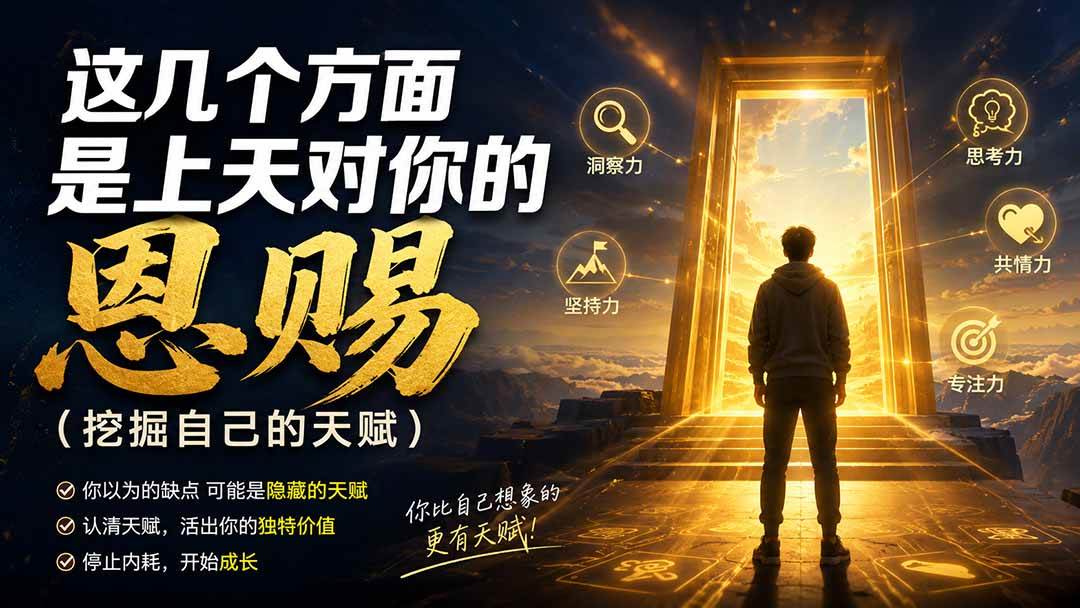 (19964期)付费文章:这几个方面是上天对你的恩赐(挖掘自己的天赋) (19964期)付费文章:这几个方面是上天对你的恩赐(挖掘自己的天赋)