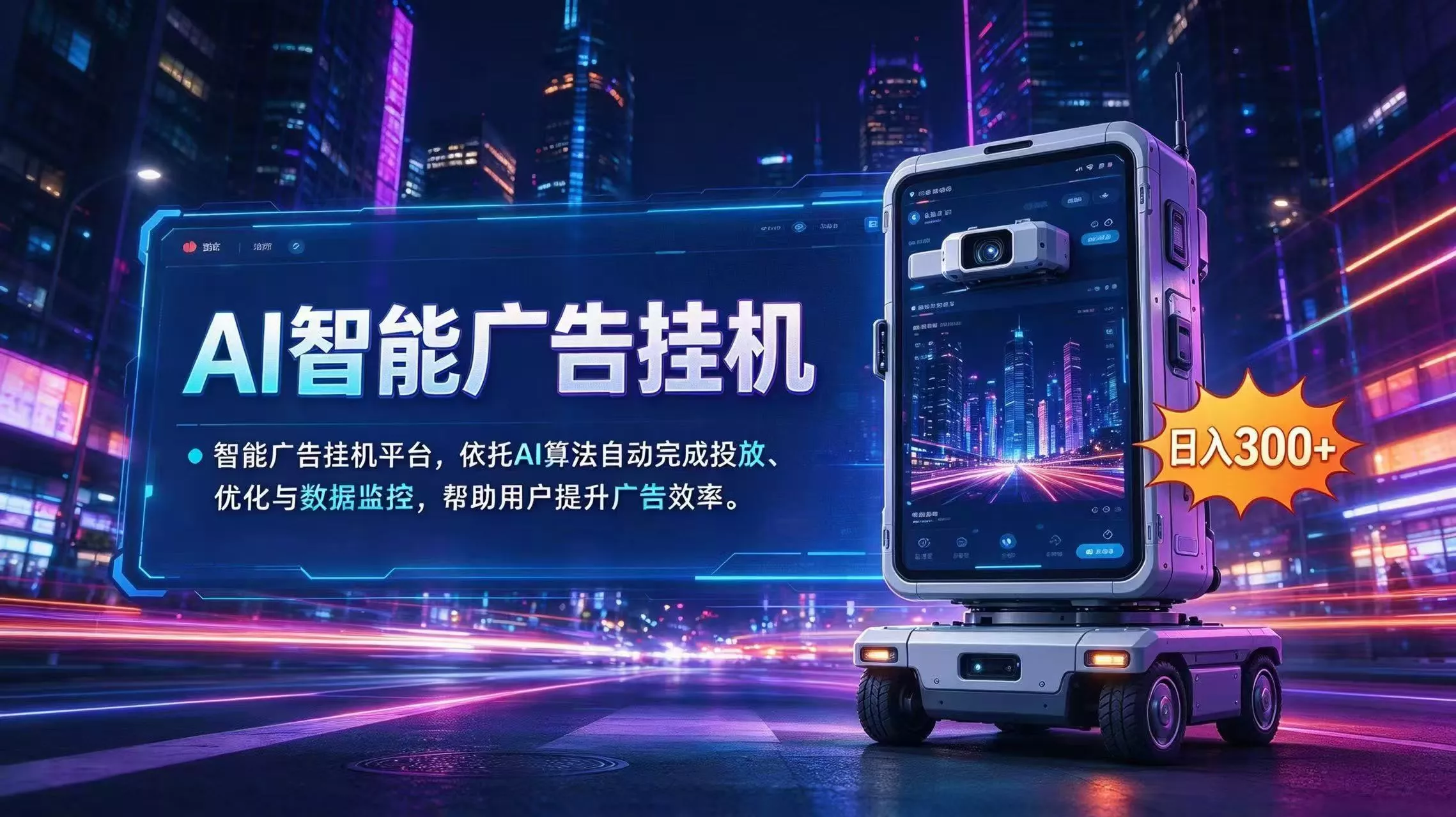 AI 智能广告挂机｜AI 自动运行，轻松托管广告任务-易创网