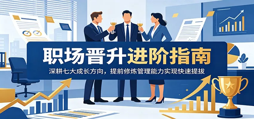 职场晋升进阶指南：深耕七大成长方向，提前修炼管理能力实现快速提拔-易创网
