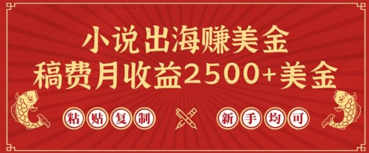 小说出海赚美金，稿费月收益2500+美金，仅需chatgpt粘贴复制，新手也能玩转【揭秘】-易创网