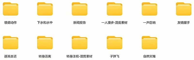 （21008期）【影视剪辑素材合集】15800+高清混剪卡点｜热门影视精彩片段｜人物/城市/场景全覆盖，中文分类清晰-易创网