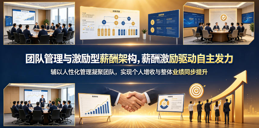 团队管理与激励型薪酬架构，薪酬激励驱动自主发力，辅以人性化管理凝聚团队，实现个人增收与整体业绩同步提升-易创网