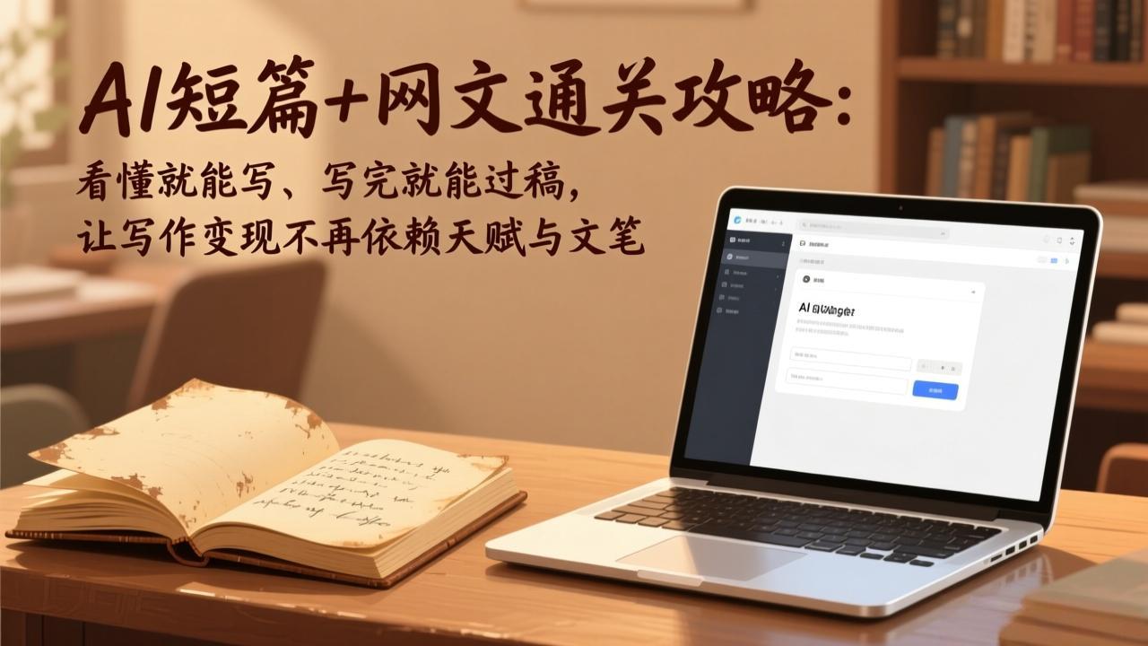 AI短篇+网文通关攻略-更新4月：看懂就能写、写完就能过稿，让写作变现不再依赖天赋与文笔-易创网