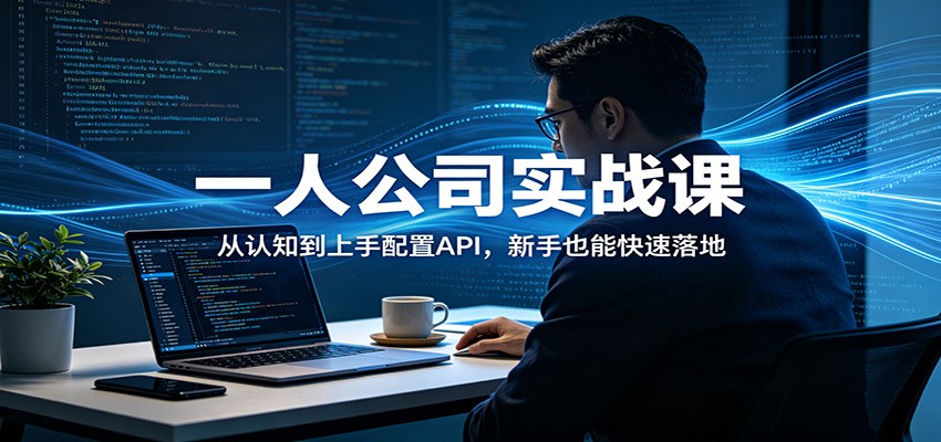 一人公司实战课：从认知到上手配置API，新手也能快速落地-易创网