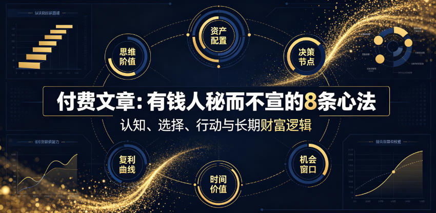 付费文章：有钱人秘而不宣的8条心法-易创网