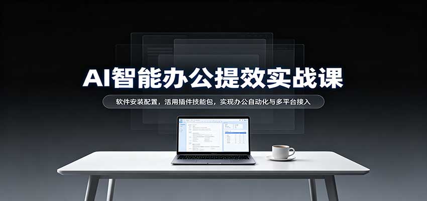 AI智能办公提效实战课：软件安装配置，活用插件技能包，实现办公自动化与多平台接入-易创网