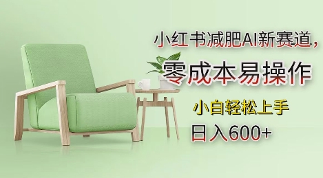 小红书减肥AI新赛道，零成本易操作，日入多张，小白轻松上手【揭秘】-易创网