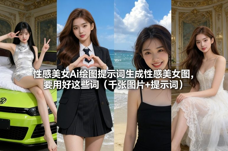 性感美女Ai绘图提示词生成性感美女图，要用好这些词（千张图片+提示词）网赚项目-副业赚线-互联网创业-资源整合易创网