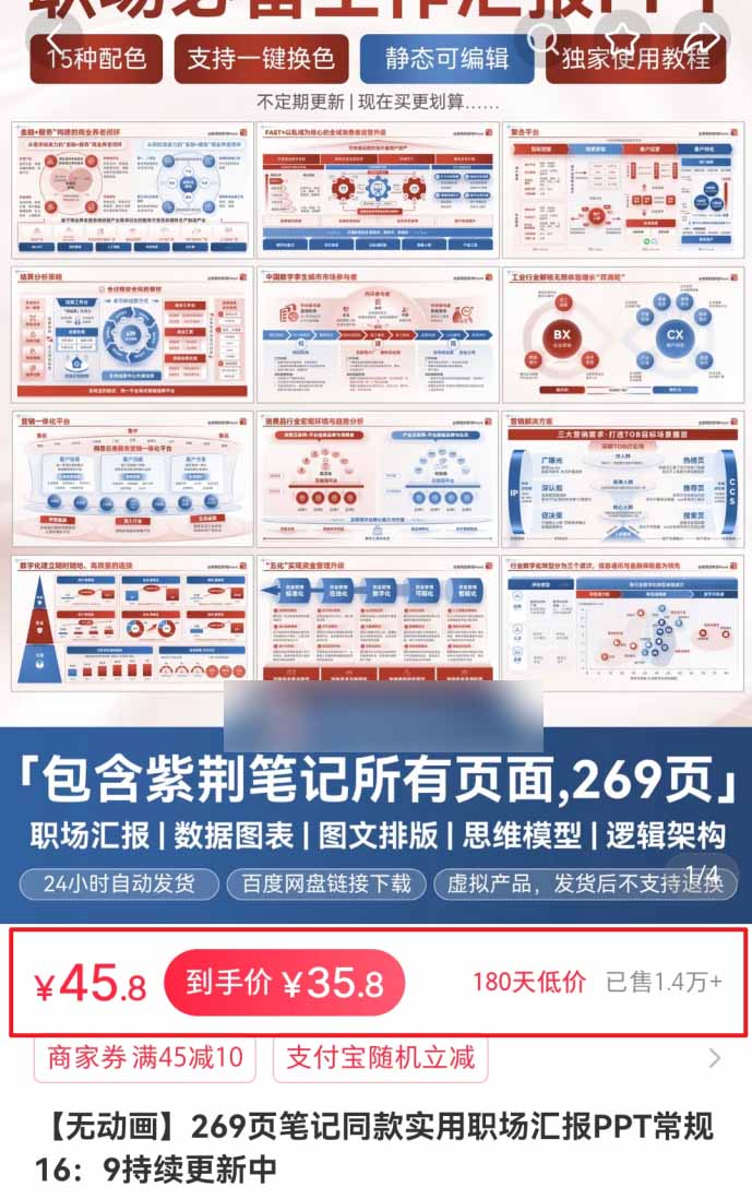小红书虚拟项目特训班9.0，全面拥抱AI，批量产出原创PPT货源，单品/单店纯利润几万到几十W-易创网