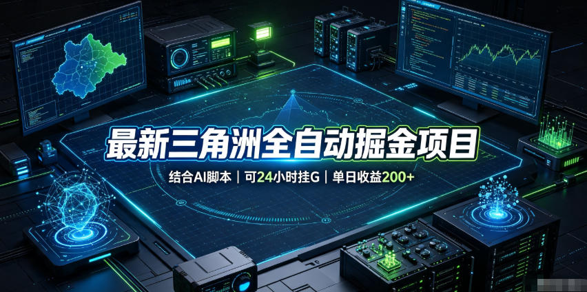 最新三角洲全自动掘金项目，结合AI脚本，可24小时挂G，单日收益200+【揭秘】-易创网