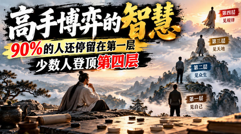 付费文章：高手博弈的智慧，90%的人还停留在第一层，少数人登顶第四层-易创网