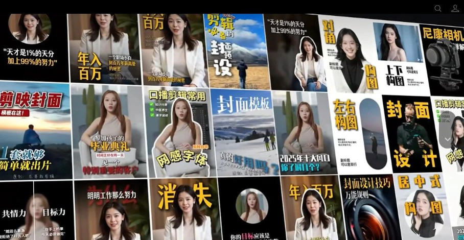 【剪映模板】100款剪映高级感万能行业短视频封面字幕排版预设视频花字剪辑模版-易创网