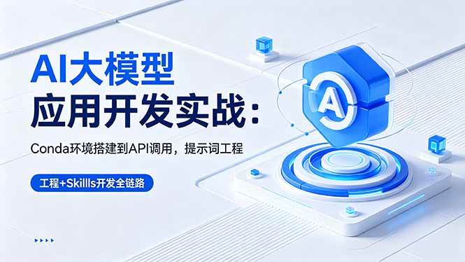 （18518期）AI 大模型应用开发实战：Conda环境搭建到API调用，提示词工程+Skills开发全链路-易创网