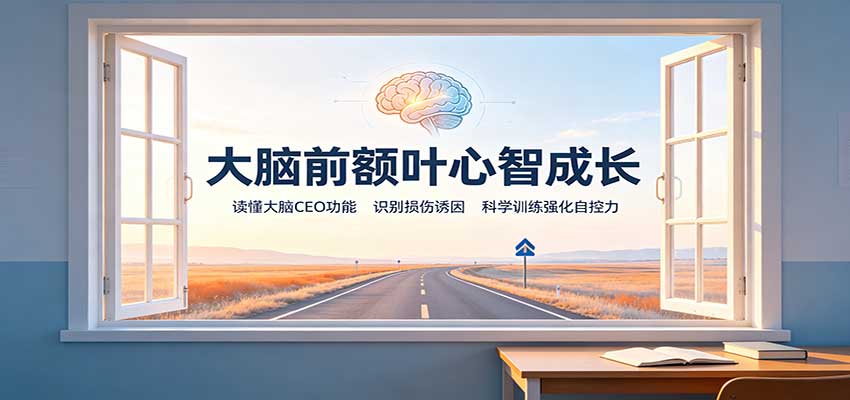大脑前额叶心智成长：读懂大脑CEO功能，识别损伤诱因，科学训练强化自控力-易创网
