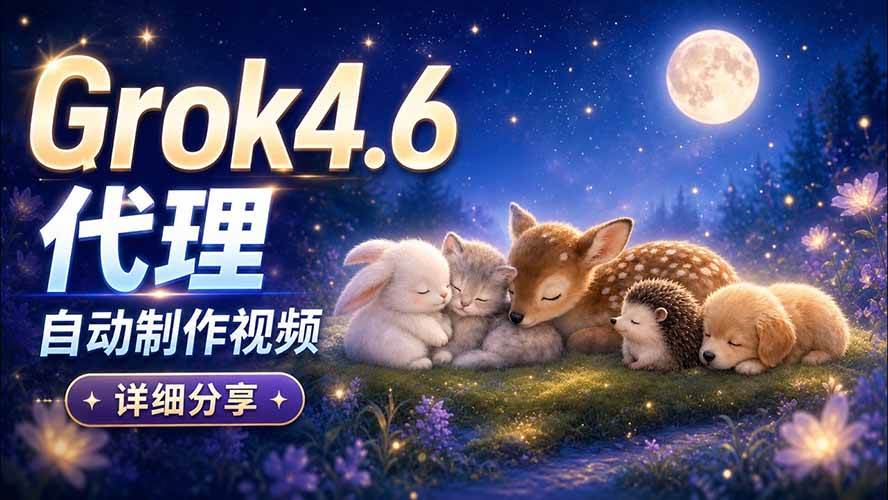 （20560期）Grok 4.6 代理自动制作视频！从提示词到成片全流程详细分享｜AI Agent 实操分享-易创网