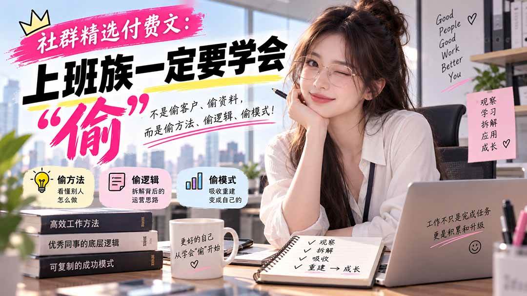 （20423期）社群精选付费文：上班族一定要学会“偷“-易创网