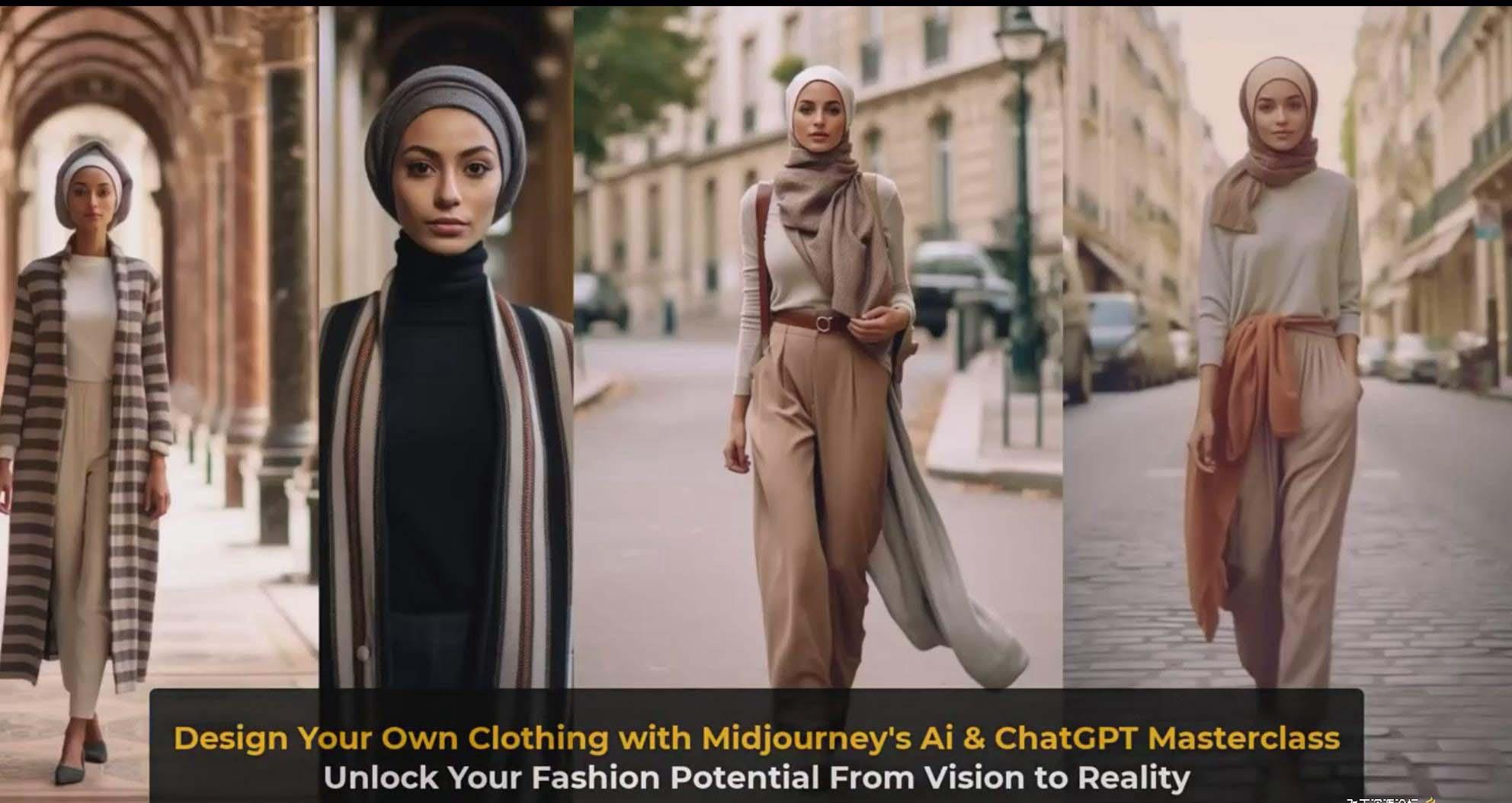 图片[10]-利用 Midjourneys Ai 人工智能设计自己的服装AI大师班-10节课-中英字幕-易创网