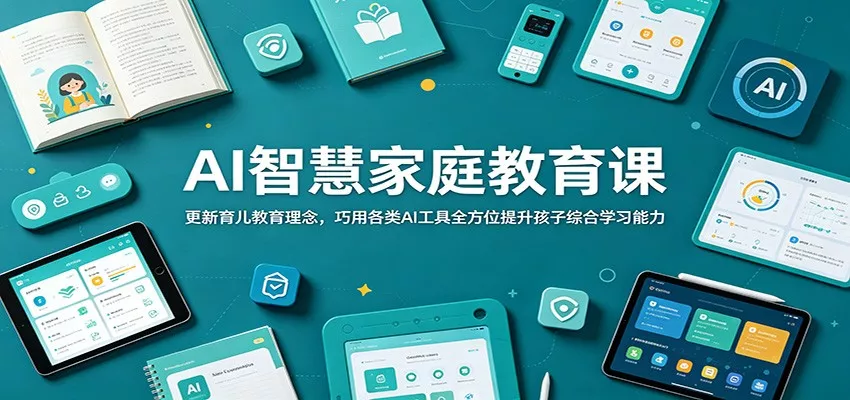 AI智慧家庭教育课：更新育儿教育理念，巧用各类AI工具全方位提升孩子综合学习能力-易创网