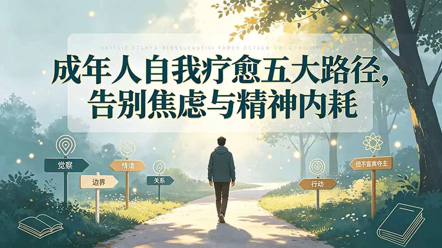 付费文章：成年人自我疗愈五大路径，告别焦虑与精神内耗-易创网