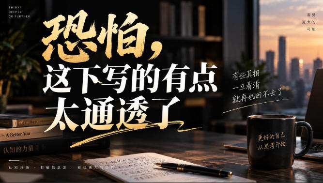 灏泽叔最新付费文章：恐怕，这下写的有点太通透了-易创网
