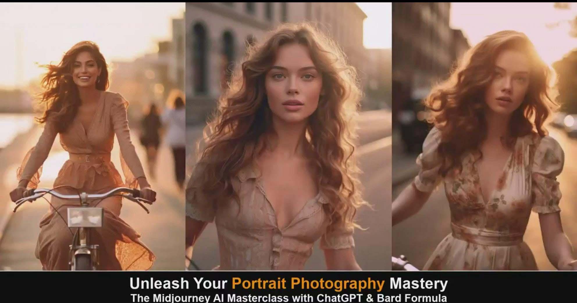 图片[4]-(9312期)Midjourney v5 ChatGPT 和 Bard AI人工智能人像摄影大师班-15节-中英字幕-易创网