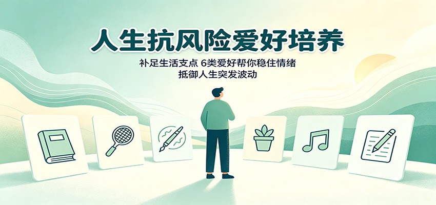 人生抗风险爱好培养：补足生活支点，6类爱好帮你稳住情绪，抵御人生突发波动-易创网