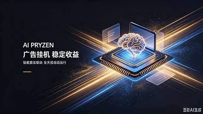 AI Pryzen 广告挂机｜24小时自动跑，日入300-500，新手零门槛-易创网