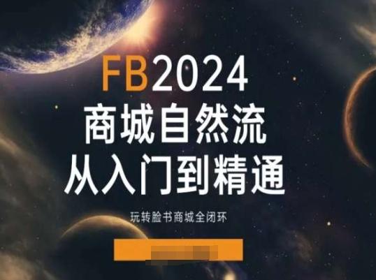 2024Faceboo商城自然流(从入门到精通)，玩转脸书商城全闭环-易创网