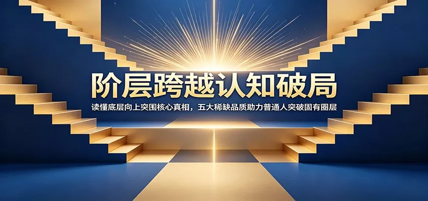 阶层跨越认知破局：读懂底层向上突围核心真相，五大稀缺品质助力普通人突破固有圈层-易创网