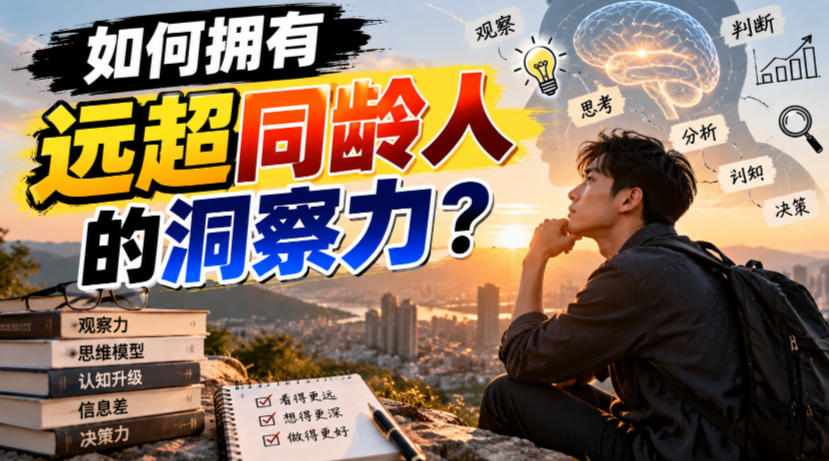付费文章：如何拥有远超同龄人的洞察力？-易创网
