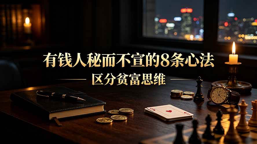 （19413期）付费文章：有钱人秘而不宣的8条心法｜区分贫富思维-易创网