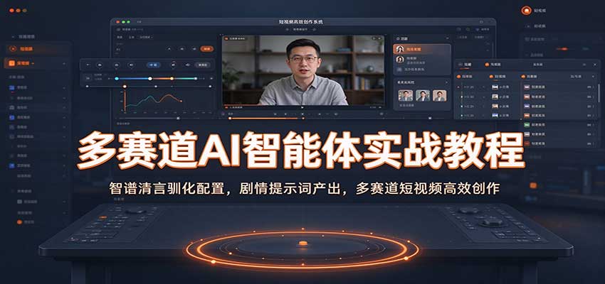 多赛道AI智能体实战教程：智谱清言驯化配置，剧情提示词产出，多赛道短视频高效创作-易创网