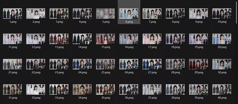 200个仙侠玄幻仿真人素材◆10男主×10女主×180配角，4K资料卡+AI生图提示词，漫剧必备-易创网
