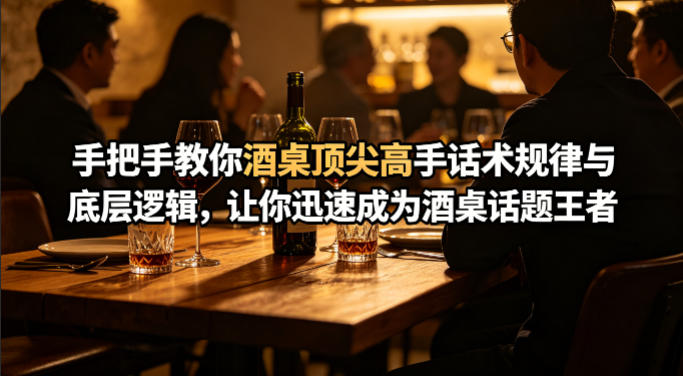 付费文章：手把手教你酒桌顶尖高手话术规律与底层逻辑，让你迅速成为酒桌话题王者(二十年全网独家经验分享)-易创网