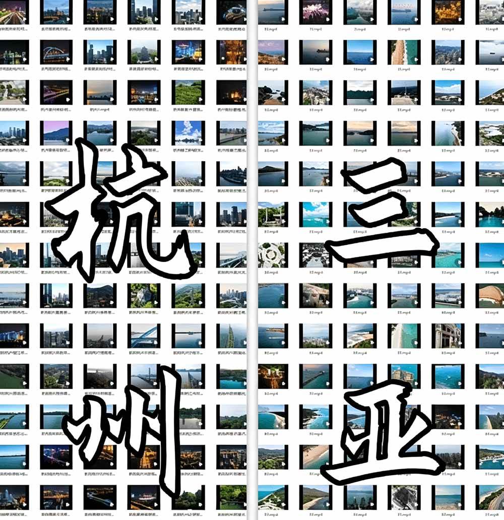 （19309期）热门全国旅游风景素材！4K全国旅游景点素材库，7250款素材，旅行达人城市航拍风景风光高清短视频-易创网