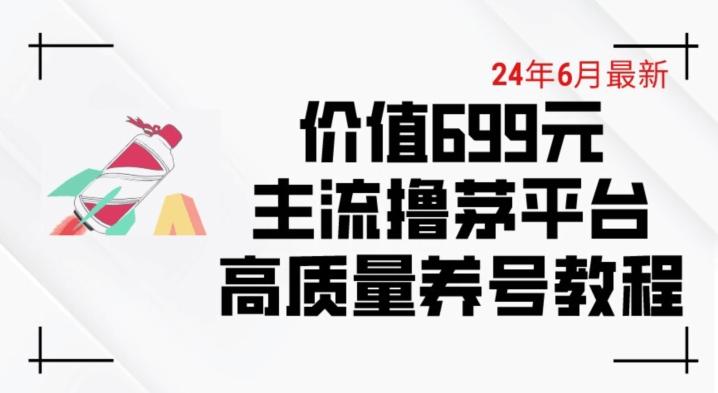 6月最新价值699的主流撸茅台平台精品养号下车攻略【揭秘】网赚项目-副业赚线-互联网创业-资源整合易创网